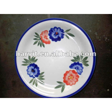 wholesale ceramic plate/stoneware plate/8''hand-painting plate/face plate/plate ceramic